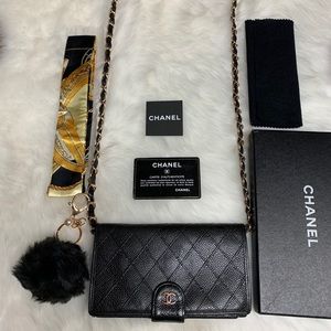 Chanel Leather Wallet on Chain